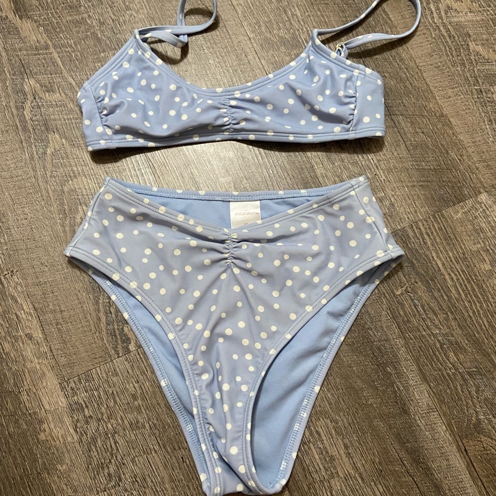 kids bathing suit from target, only worn once, great quality, bottoms- XS top- S